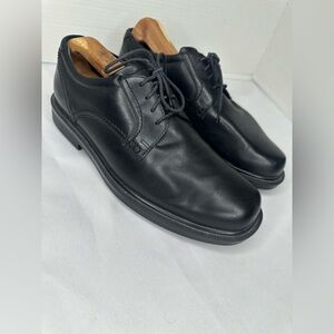 SAS Men's Black Leather Lace-Up Oxfords